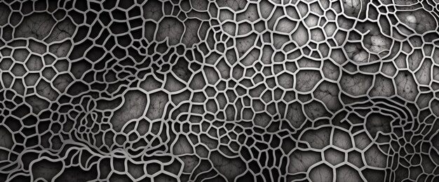 Foto ein close-up eines schwarz-weiß-fotos einer struktur generative ai
