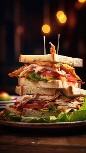 Ein Club-Sandwich, auch Clubhouse-Sandwich genannt, ist ein Sandwich, das aus Brot besteht