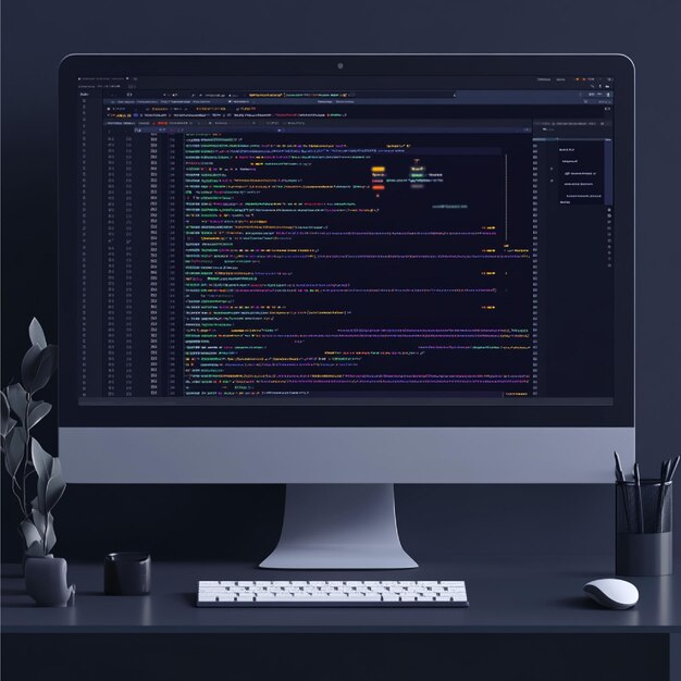 Ein Code-Editor, der eine funktionale Programmiersprache wie Haskell oder Lisp mit Code-Highlight präsentiert