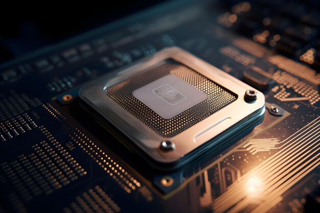 Ein Computerchip mit dem Wort CPU darauf