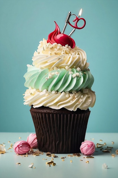 Foto ein cupcake für 100 dollar