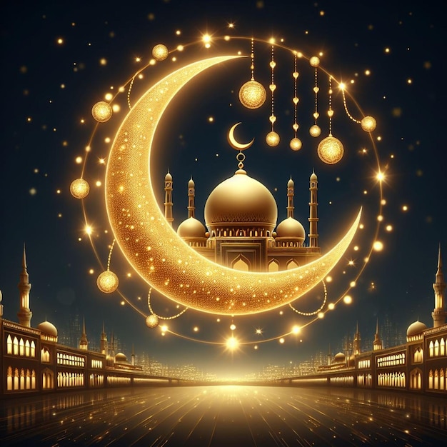 ein dekoratives Vektorbild für den Monat Ramadan