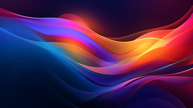 ein Desktop-Wallpaper Neon Galaxy Waves