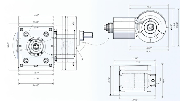 Ein Diagramm eines Automotors