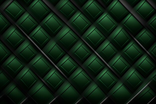 Ein dunkelgrüner Hintergrund mit einem diagonalen, generativen Muster