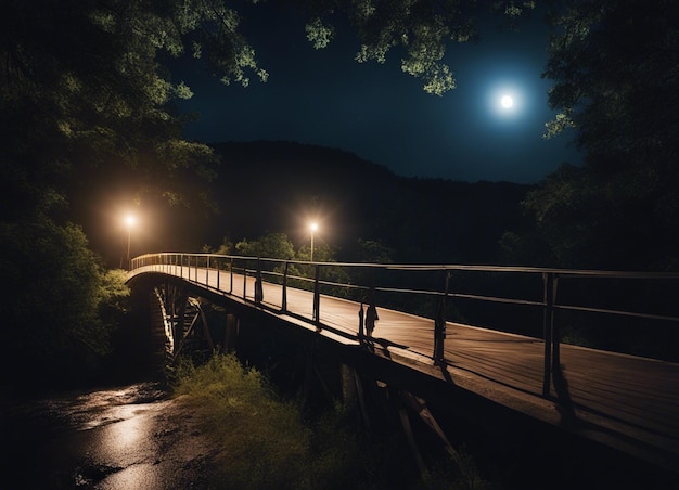 Ein dunkler Waldweg