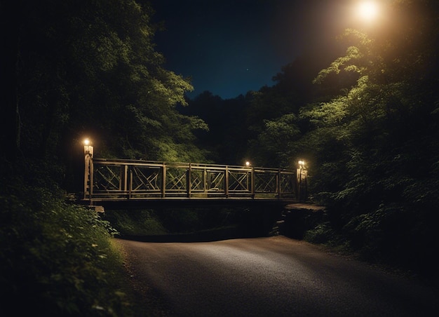 Ein dunkler Waldweg