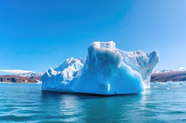 Ein Eisberg im Wasser