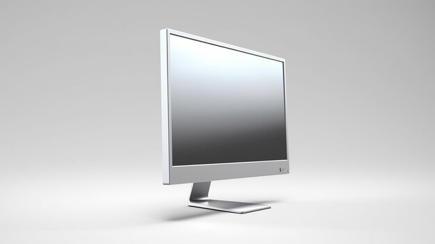 Ein eleganter moderner Monitor auf einem minimalistischen Stand