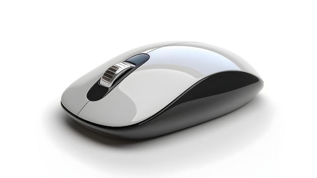 Ein elegantes und modernes 3D-Computermaus-Ikon, das digitale Technologie und Konnektivität darstellt