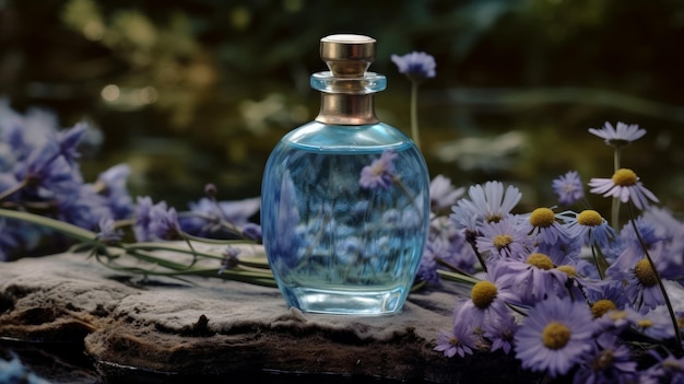 Ein entspannender Duft von Lavendel und Kamille mit KI-generiertem Parfüm