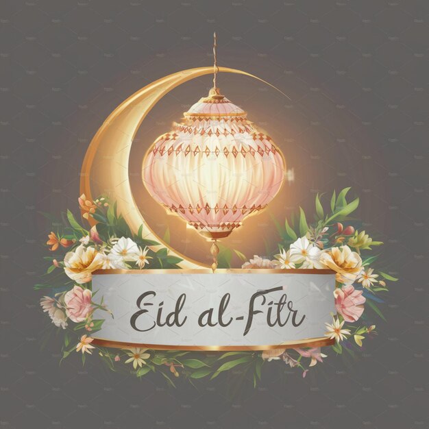 Foto ein exquisites eid alfitr-banner