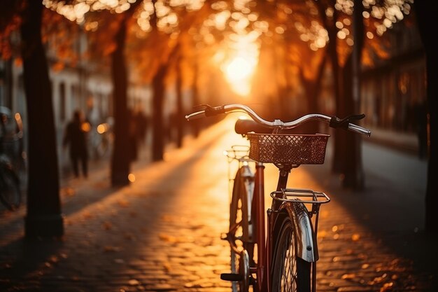 ein Fahrradblick auf die Springstraße im Sonnenlicht professionelle Fotografie