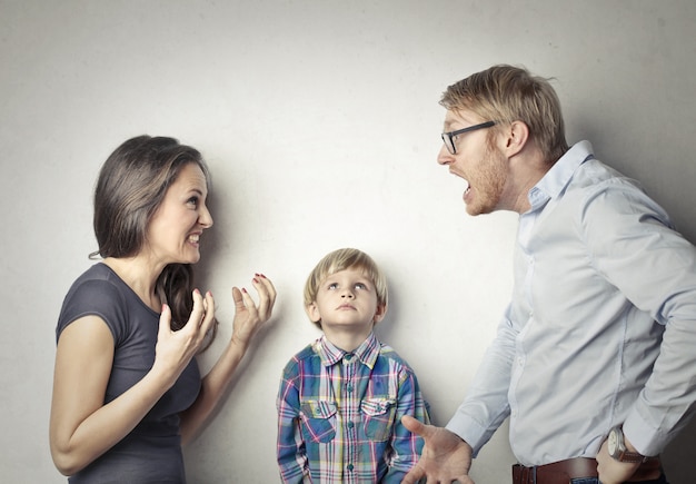 Foto ein familienstreit