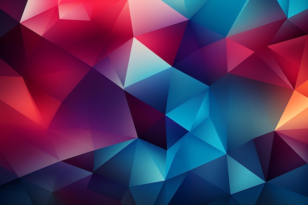 ein farbenfroher abstrakter Hintergrund des geometrischen Hintergrundbildkonzepts der polygonalen Dreiecke