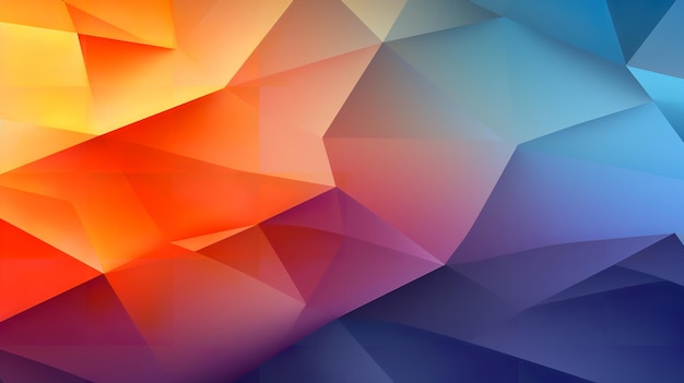 Foto ein farbenfroher abstrakter hintergrund mit einem dreiecksmuster