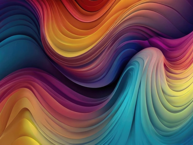 ein farbenfroher abstrakter Hintergrund mit einer regenbogenfarbigen Welle