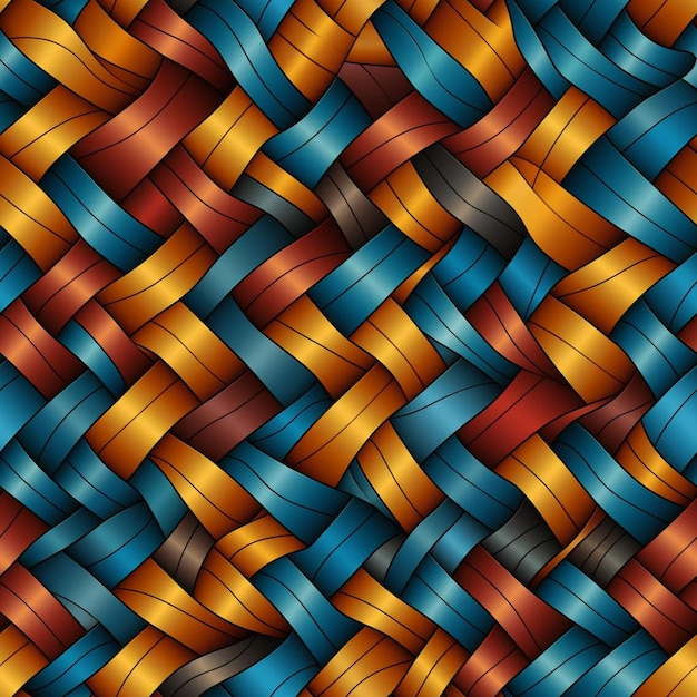 Foto ein farbenfroher abstrakter hintergrund mit geometrischem design in blau, rot, orange und gelb.