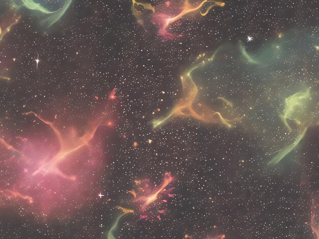 Foto ein farbenfroher galaxienhintergrund mit sternen und coolen hintergrundbildern der galaxie des nebels