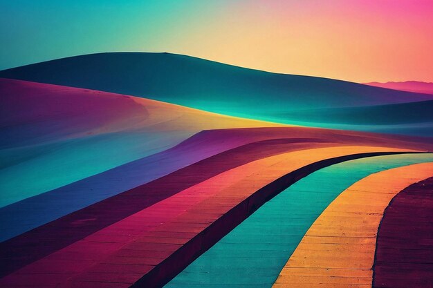 Foto ein farbenfroher gradient-hintergrund