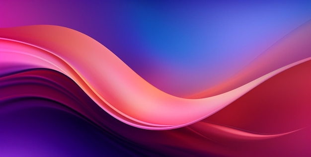 Ein farbenfroher Hintergrund mit einem violetten und orangefarbenen Wellendesign.