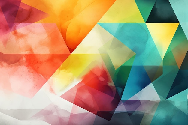 Ein farbenfroher Hintergrund mit geometrischem Design.