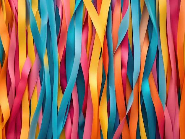 Ein farbenfroher vertikaler abstrakter Hintergrund aus farbigen Bändern