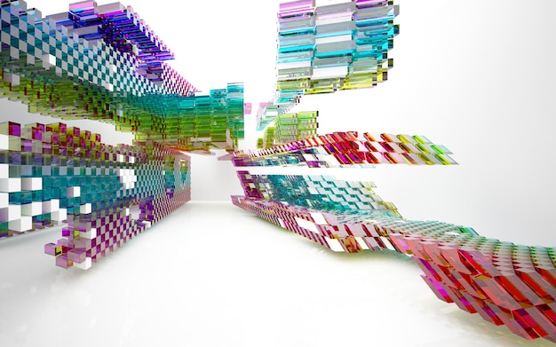 Foto ein farbenfrohes 3d-kunstwerk mit dem wort „kunst“ darauf