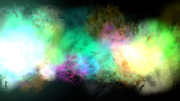 Foto ein farbenfrohes bild einer rauchwolke