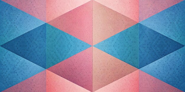 ein farbenfrohes Quadrat mit einem rosa und blauen Muster