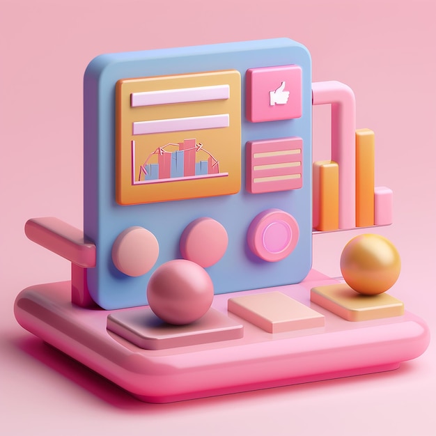 ein farbenfrohes Spielzeug mit einem rosa Hintergrund und einer rosa Schachtel mit dem Wort "Hallo Kitty" darauf