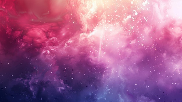 Foto ein faszinierender himmel voller lila und rosa farbtöne, die einer sternengalaxie ähneln