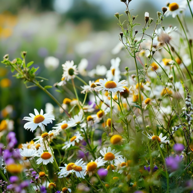 ein Feld von Blumen