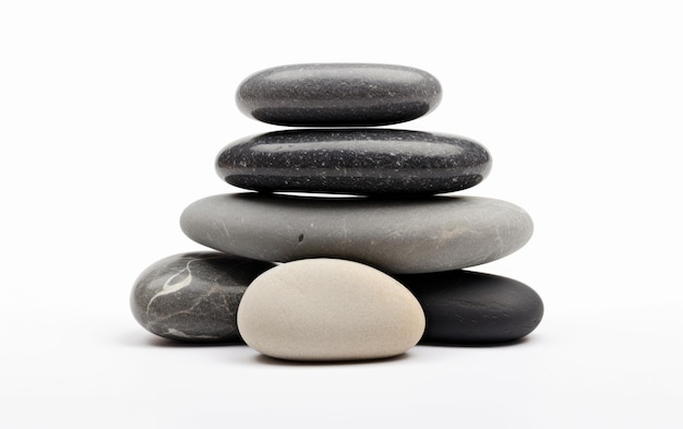 Ein fesselndes Foto des Hot Stone Massage Sets, isoliert auf einem durchsichtigen Hintergrund PNG