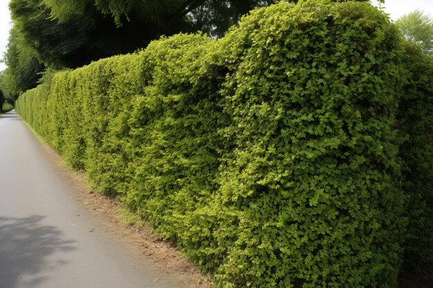 Foto ein fesselndes schnappschuss, eine exquisite hecke in einem aspektverhältnis von 32