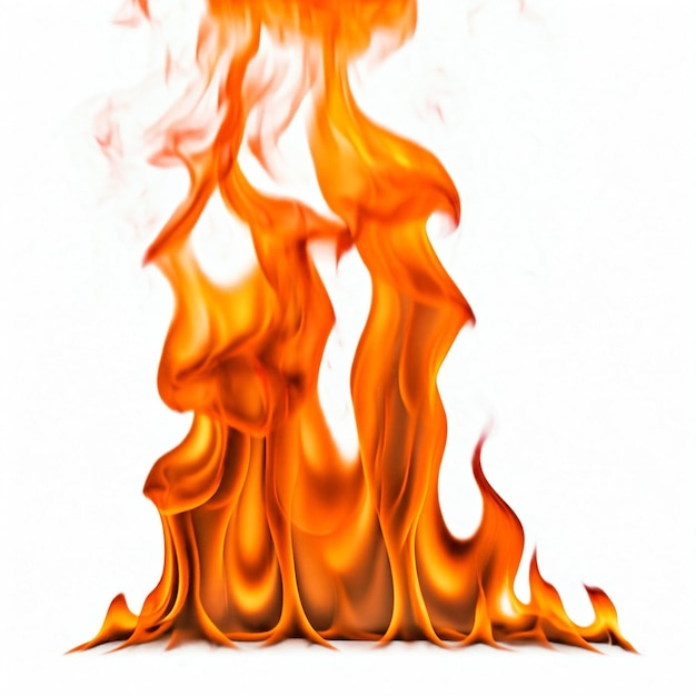 ein Feuer mit Flammen, auf dem steht "Feuer".