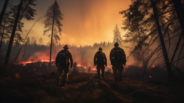 Ein Feuerwehrmann am Brandort