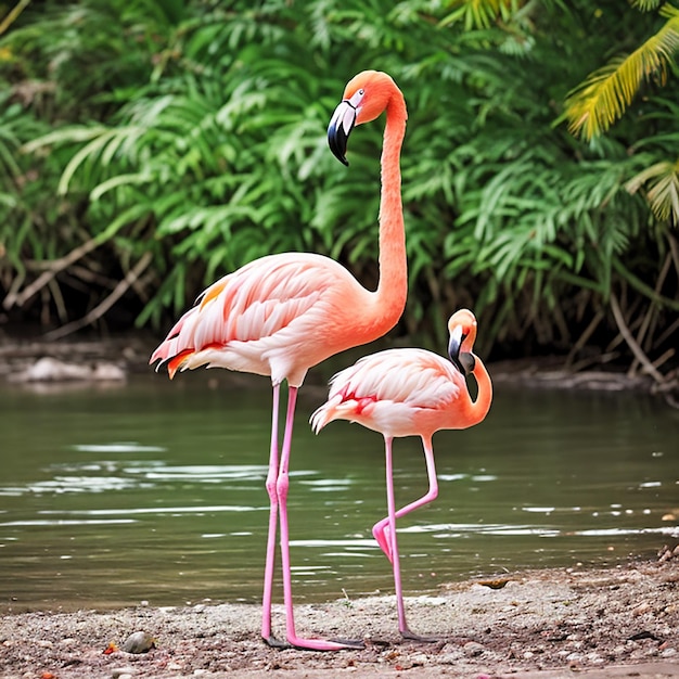 ein Flamingo