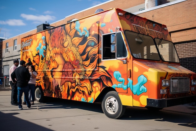 Ein Food-Truck-Festival mit einem von Butter-Hühnchen inspirierten Dessertstand