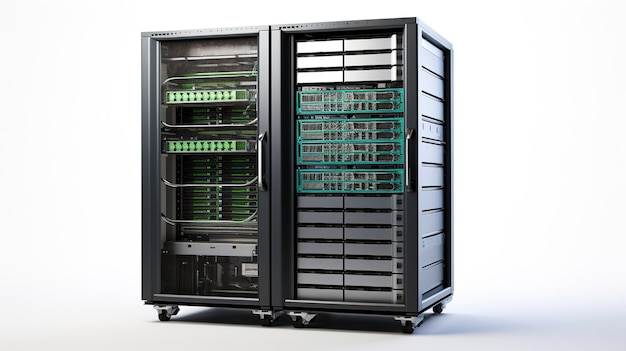 Ein Foto des Data Center Server Racks