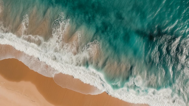 Ein Foto einer Welle am Strand