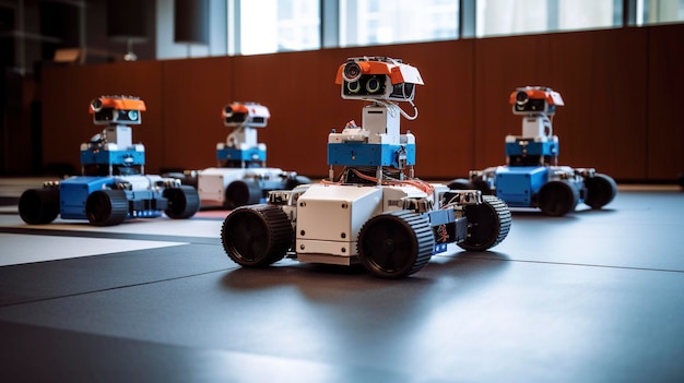 Ein Foto eines autonomen Robotik-Systems, das Aufgaben erledigt