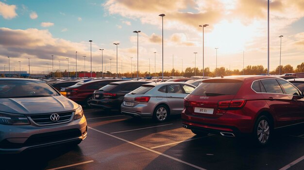 Ein Foto eines gut ausgestatteten Autohändlers