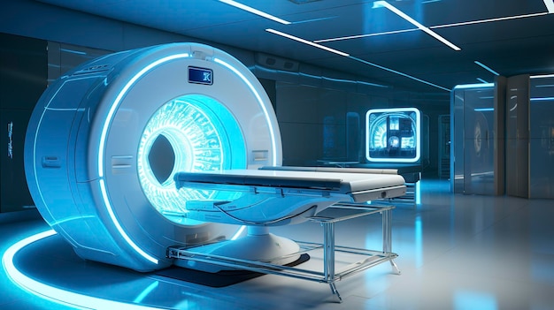 Ein Foto eines Hightech-MRI-Geräts in einem Radiologiezentrum