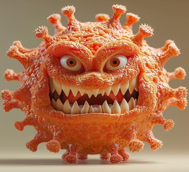 ein Foto eines Monster-Virus