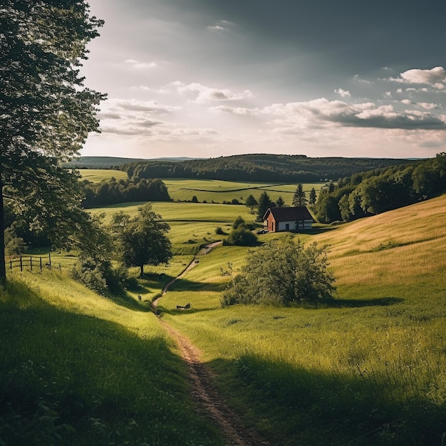 Ein Foto eines ruhigen Sommers