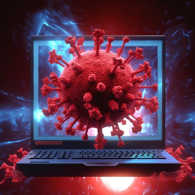 ein Foto eines Virus