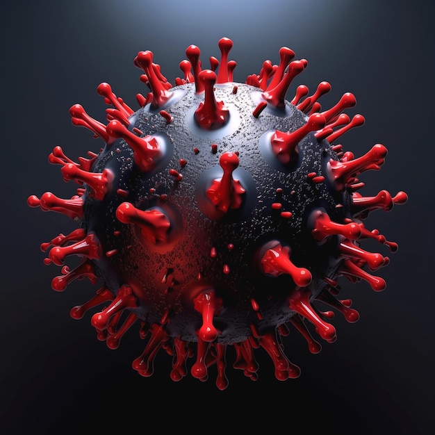 ein Foto eines Virus