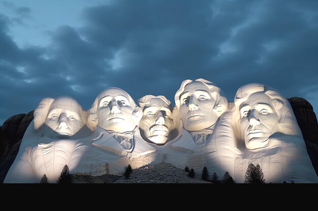 ein Foto vom Mount Rushmore