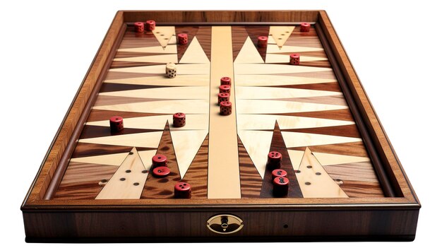 Foto ein foto von backgammon-spielbrett